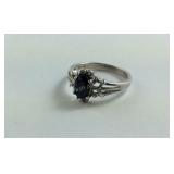 Black Onyx Sterling Silver Ring , Gram Weight