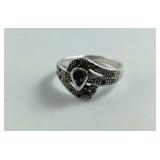 Sterling Silver Ring With Black Onyx
