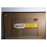 Advertising, glass pane with Roi-Tan program and