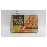 Vintage toy - Creative Wood Craft Carpentry Set -