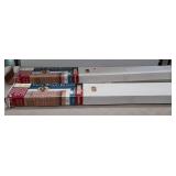 Faux wood window blinds 52 inches wide by 64