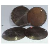 Four Music box wheels, US patent dated 1889 and