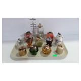 Dozen vintage tabletop lighters