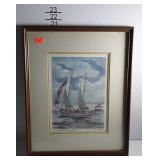 Chesapeake Bay Bugeye print, sailboat and
