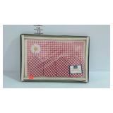 Vintage table gift set, 4 Vinyl placemats and 4