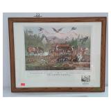 "The Hunters Funeral" print, reproduced by
