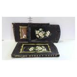 TV Buffet Trays - 2 sets of 4 each with floral