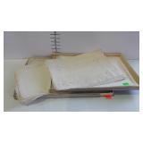 Vintage linen placemats - set of 10 with box, and
