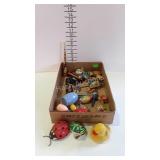 Toys - clickers, rattles, horn, key wind-no keys,
