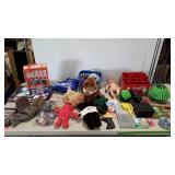 Miscellaneous group, golf head covers, toy cars,