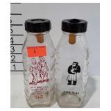 2 Baby bottles - Mama Bear, and Jack and Jill