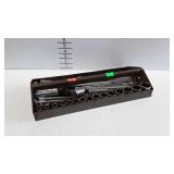 Tool tray with ratchet, sockets, extension bars, &