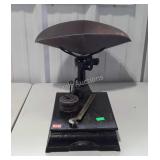 Platform scale with weights & pan - arm is broken,