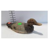 Duck decoy, carved