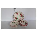 Blue Ridge Southern Potteries Apple dishes, one