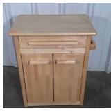 Maple Kitchen Microwave Cabinet, drawer over