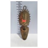 Decor brass tribal face mask