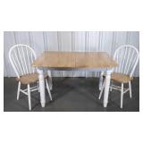 Breakfast Table with 2 Chairs to match. Includes