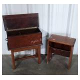 Two early Made Storage furniture pieces. Slotted
