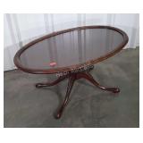 Formal Accent Coffee Table, 35" oval top on