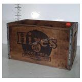 Hires Root Beer Advertising Shipping Crate, great
