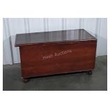 Blanket Chest, ball footed early made 6 board