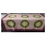 Early quilt, lightweight, some wear to edges and