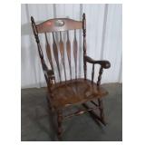 Rocking Chair, clean solid wood armed Easy