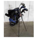 Tight Lies Golf Bag with selection of Clubs, see