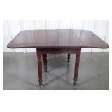 Antique Walnut Drop Leaf Extension Table. Gate