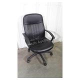 Office Chair, black leather executive type