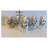 Set of six angel "love is in the air" figurines