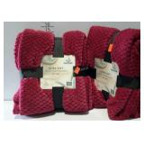 Pair of new Serenity Home Ultra Soft luxury throw