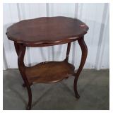 Antique Oak Accent Table lamp style with beveled