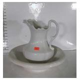 Ceramic Pitcher & Bowl Set