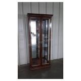 Curio Display Cabinet. Double door set having