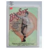 Big Six Baseball Game Paper picture in plastic