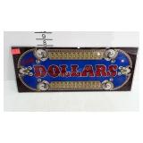 Slot machine glass sign, 