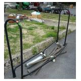 Bed rails and parts to a cart