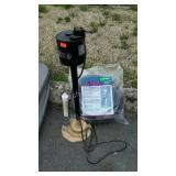 Sump pump hose and pump