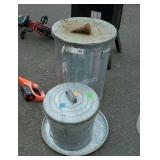 Galvanized trashcan and bucket seller code DY