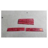 Group of six new lawn edging blades 10 inches