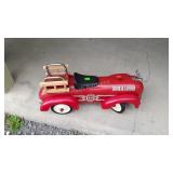 Hook and ladder fire truck is missing bell and