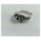Sterling Silver Black Onyx Ring , Gram Weight 3,