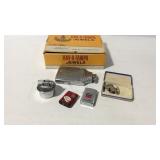 Cigar box with lighters