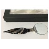 Glass handle magnifying glass