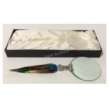 Glass handle magnifying glass