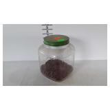 Cracker jar, older counter top style