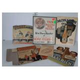 Vintage advertisement cardboard