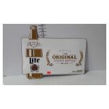 Advertising, Miller Lite tin sign, 22x18